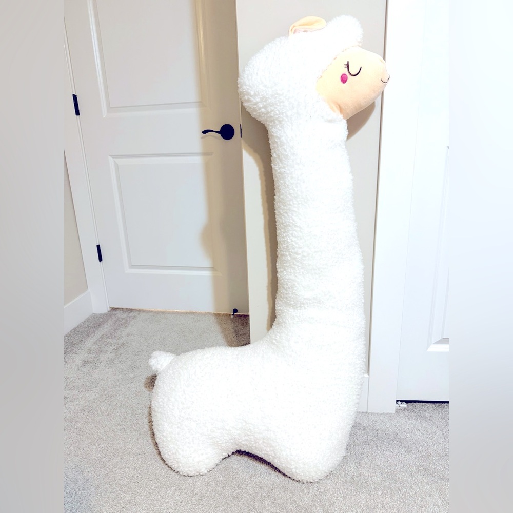Llama Plush Pillow, 51 Inch Alpaca Plush Long Body Pillow, Alpaca Stuffed Animal